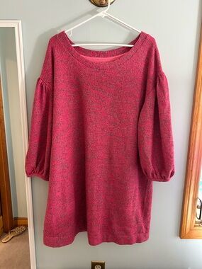 Anthropologie Bubble Sleeve Sweater Dress